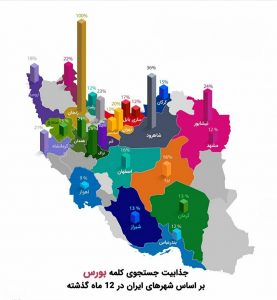 وضعیت بورس در شهرهای ایران